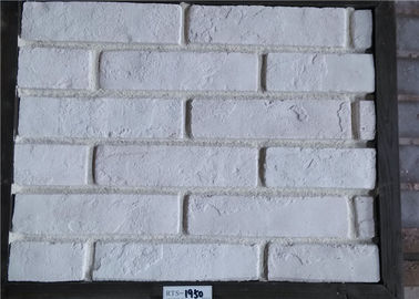 Surface solide extérieure de l'épaisseur 10-15mm de décoration de brique de Faux blanc