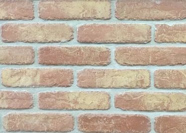 brique mince de placage de l'argile 5D20-8 fait main pour le mur de briques de Faux de construction de logements